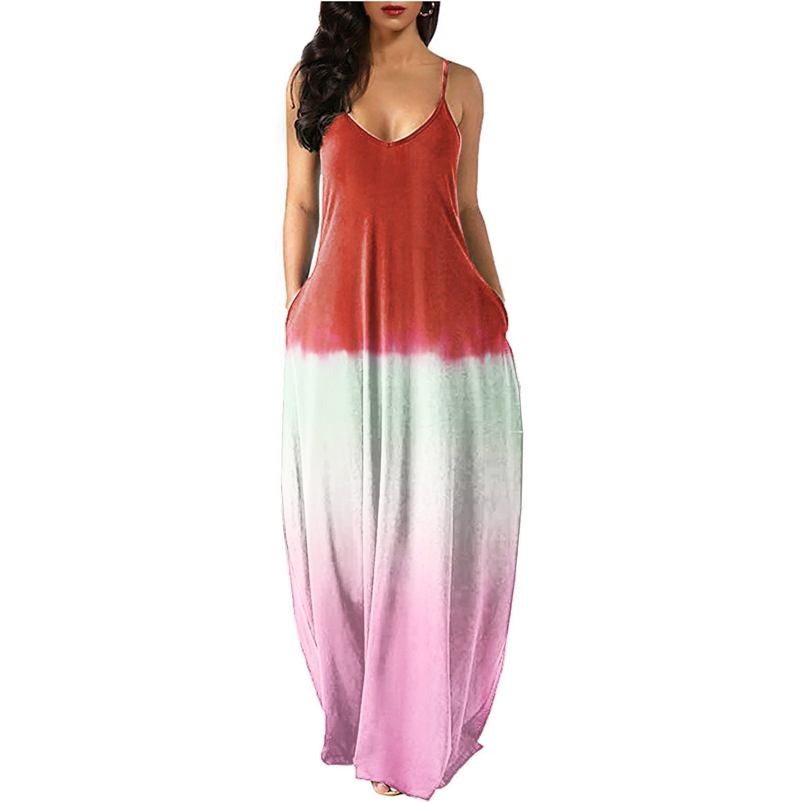 Backless Irregular Beach Dress
