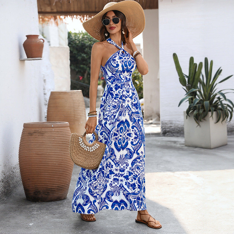 European And American Style Cross-Border Long Sundress