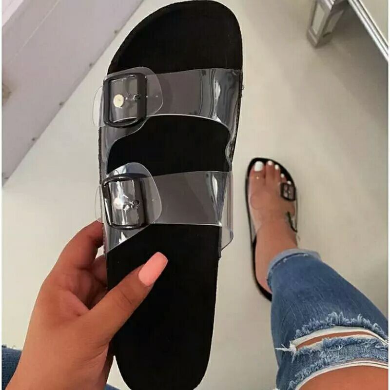 Crystal slippers beach shoes