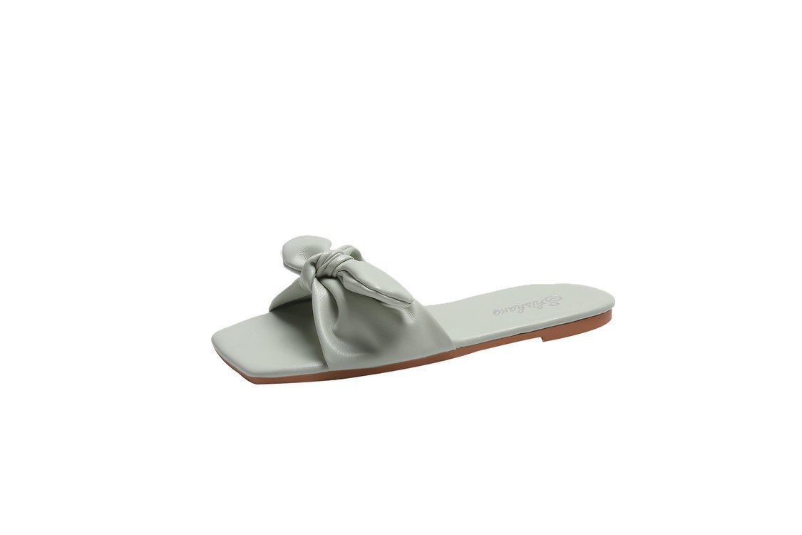 Beach Slippers With Bow