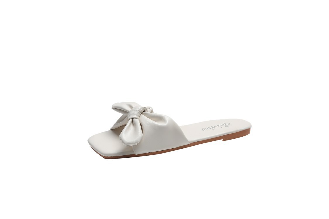 Beach Slippers With Bow