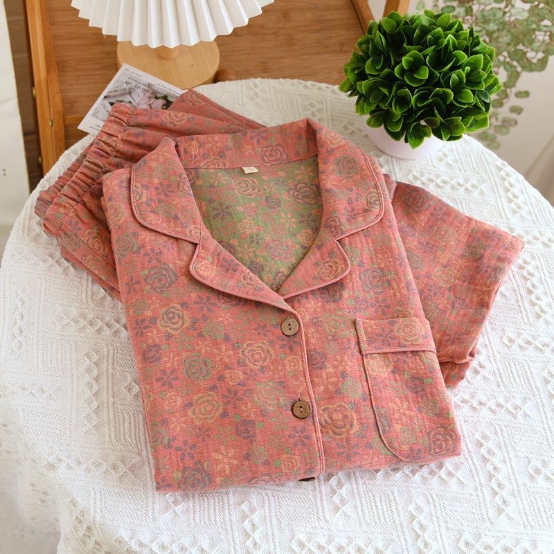 Retro New Pure Cotton Pajamas