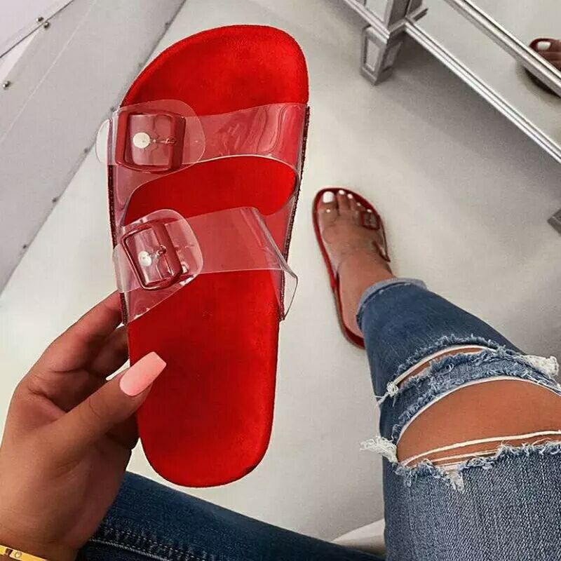Crystal slippers beach shoes