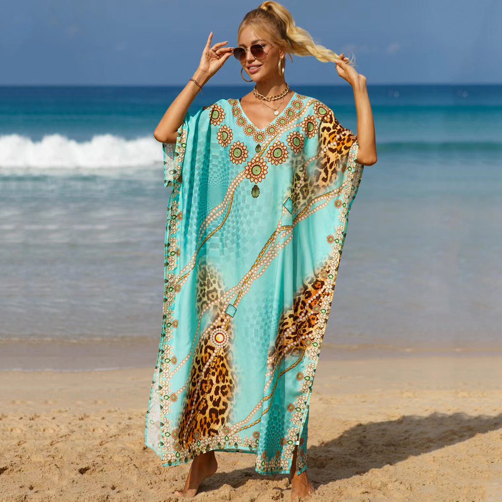 Beach Cover-up Bohemian Beach Dress Plus Size