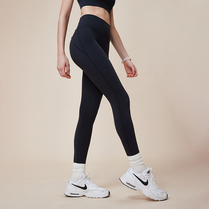 Cross Hip Peach Hip Leggings