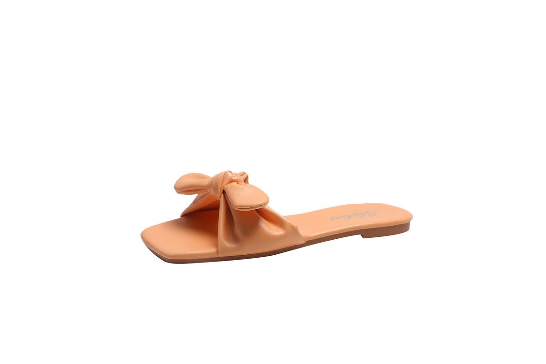 Beach Slippers With Bow