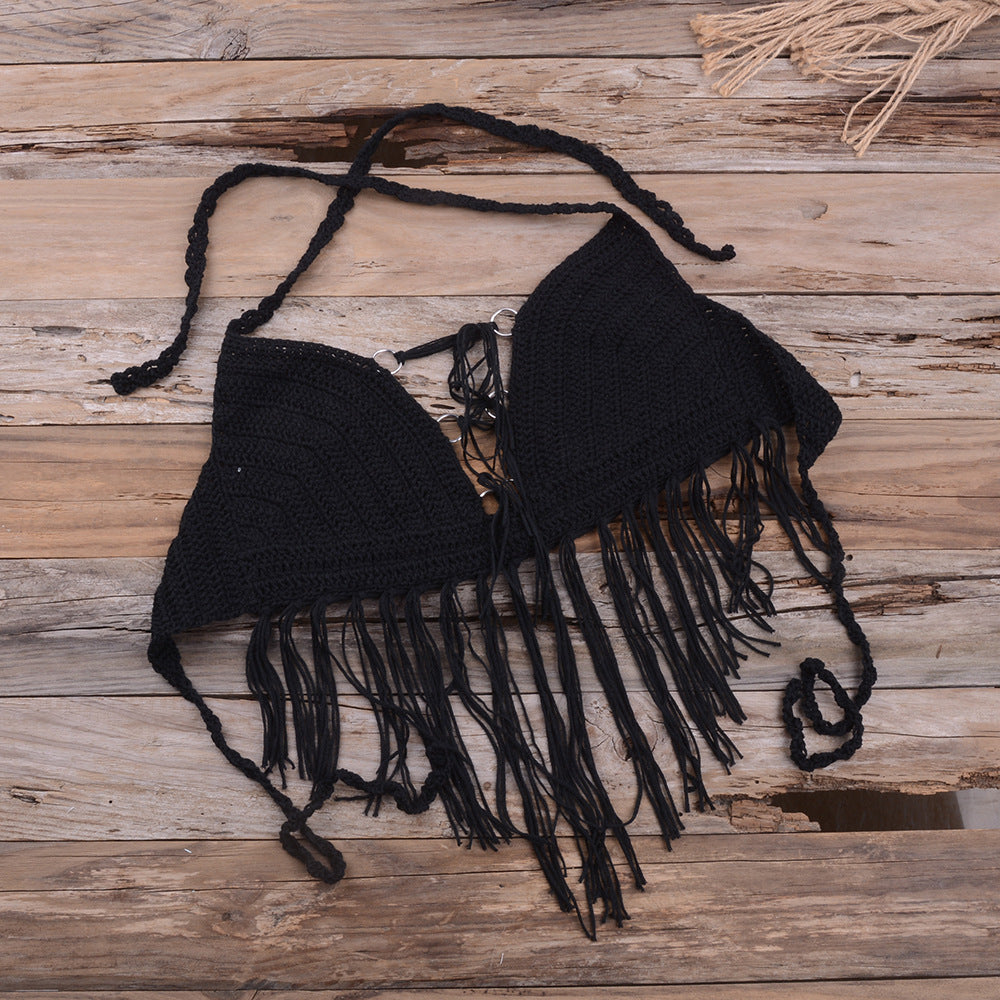 Ladies Beach Woven Lace Top