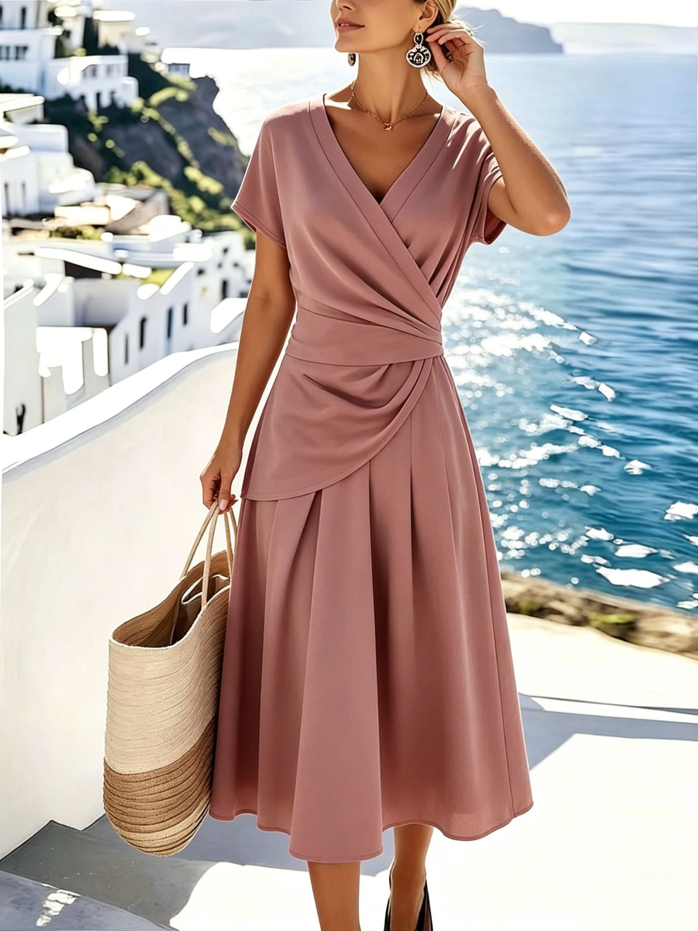 V-neck Skirt Women's Sundress