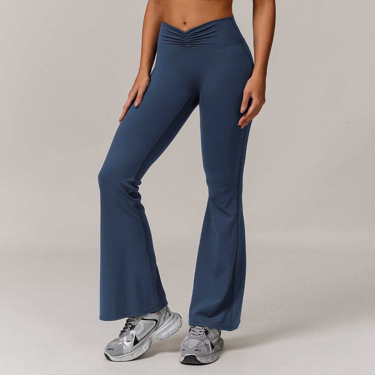 Nude Feel High Waist Hip Lift Bell-bottom Leggings