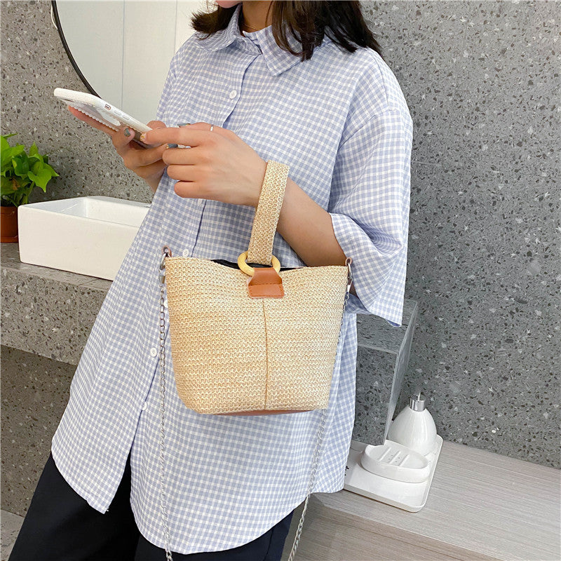 Beach straw bag