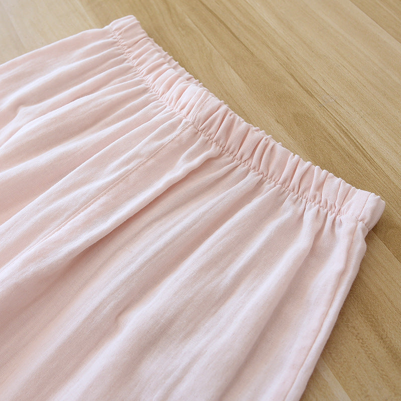 Three-piece Cotton Gauze Pajamas