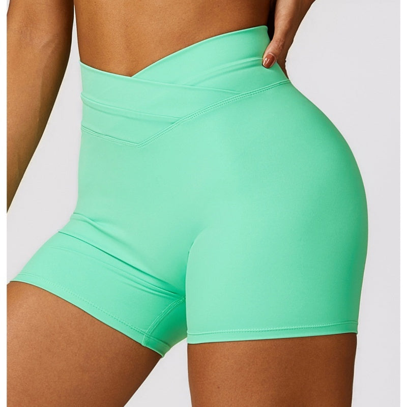 Skinny Hip Crossfold High-waisted Leggings