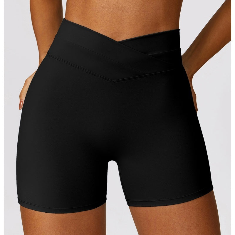 Skinny Hip Crossfold High-waisted Leggings