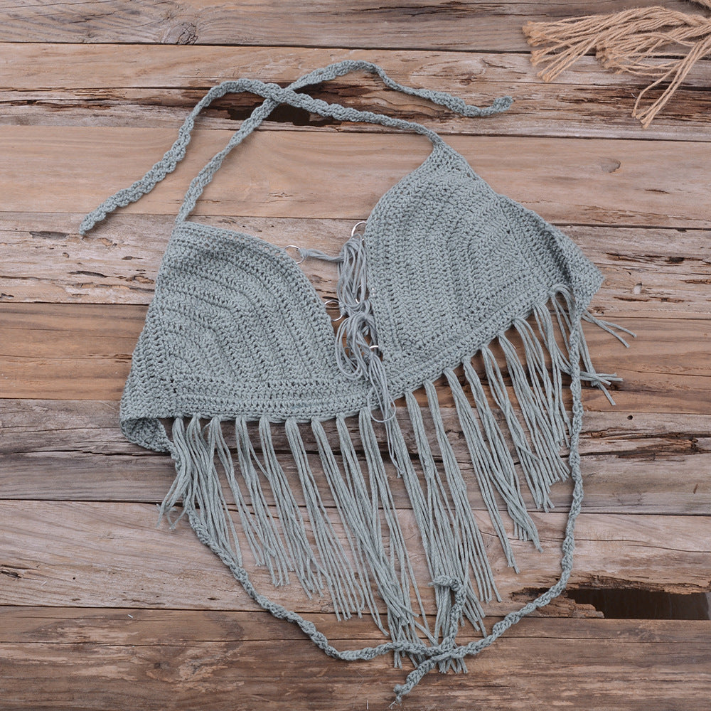 Ladies Beach Woven Lace Top