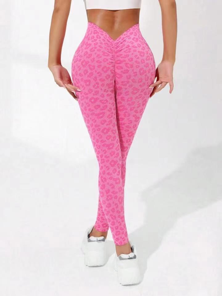Back V-waist Double Hip Lifting Leggings