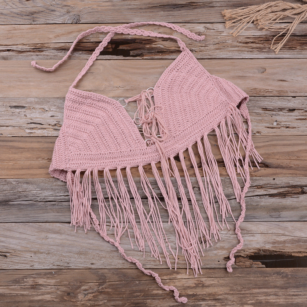 Ladies Beach Woven Lace Top