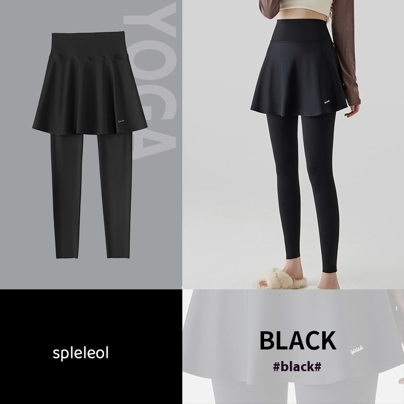 High Waist Hip Lift Two-piece Skort