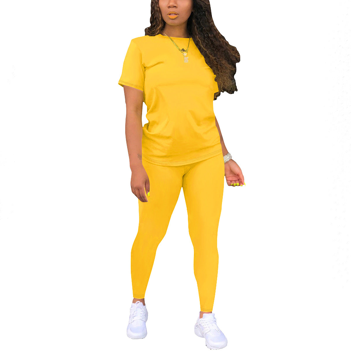 Short-Sleeve T-Shirt Top And Pants Set