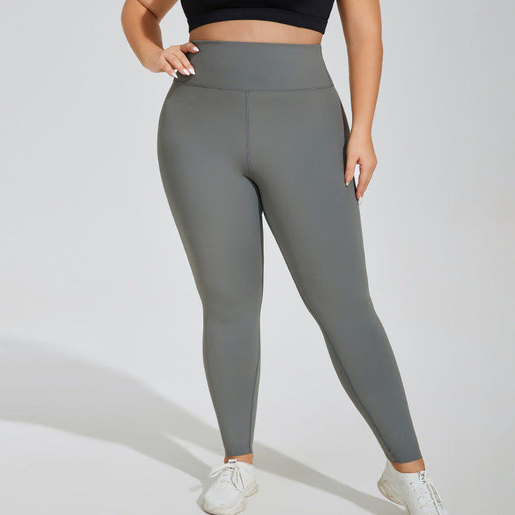 Plus Size High Waist Hip Lift Seamless Leggings