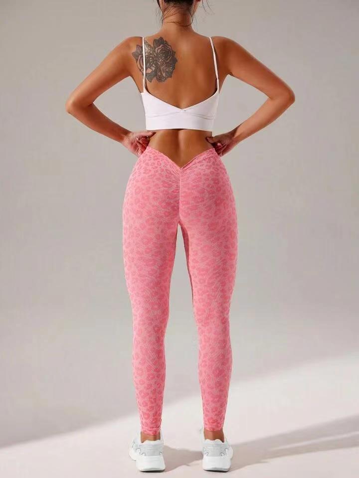 Back V-waist Double Hip Lifting Leggings