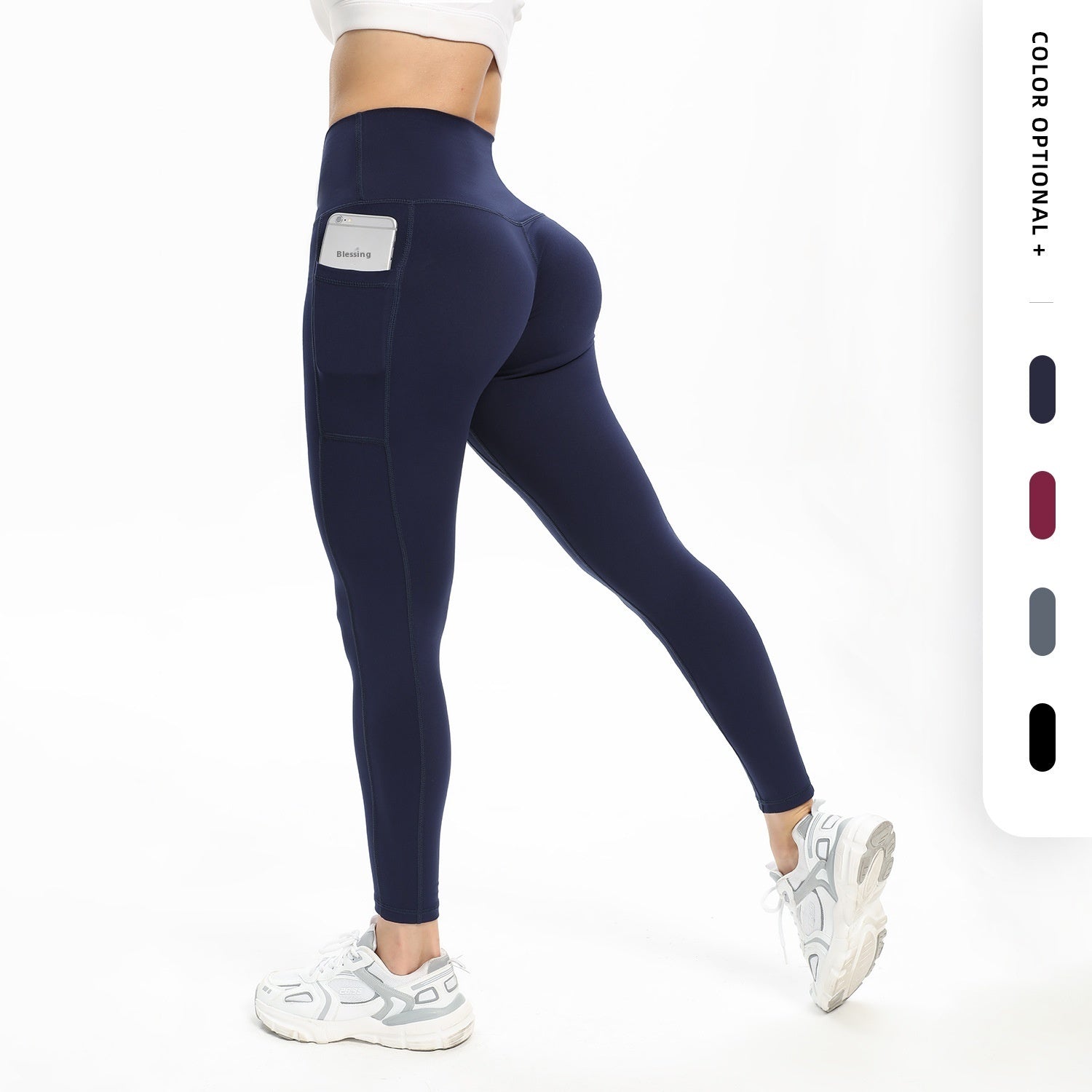 Slim-fit Pocket High Waist Workout Leggings