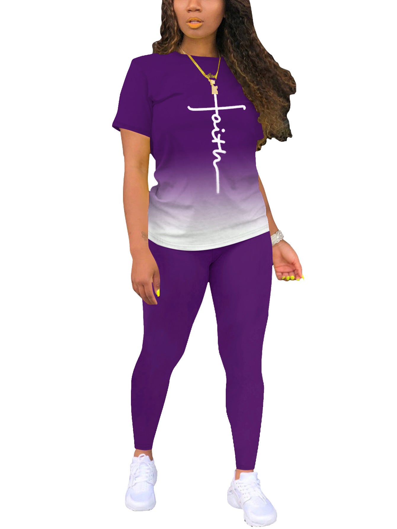 Short-Sleeve T-Shirt Top And Pants Set