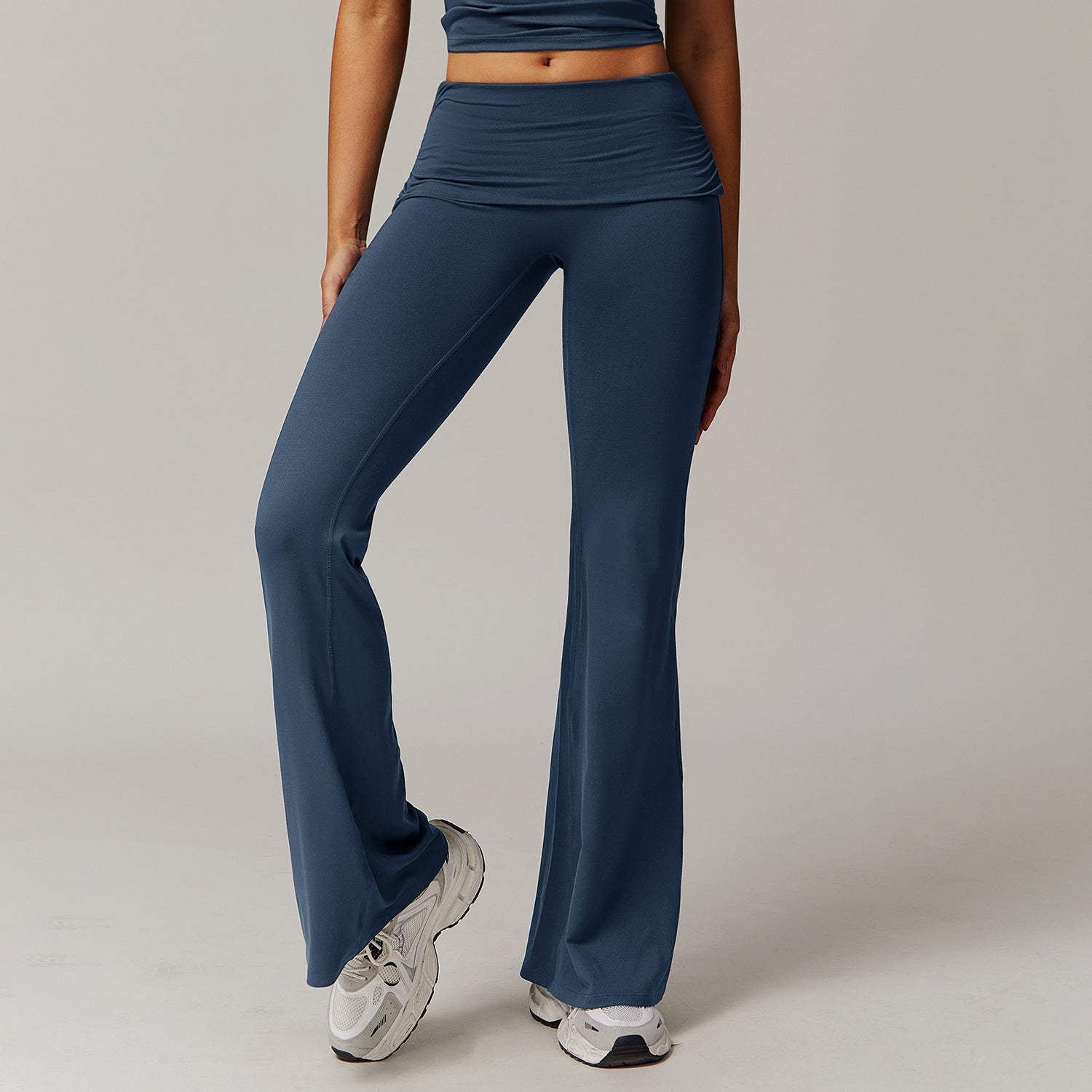 Bell-bottom layered Leggings
