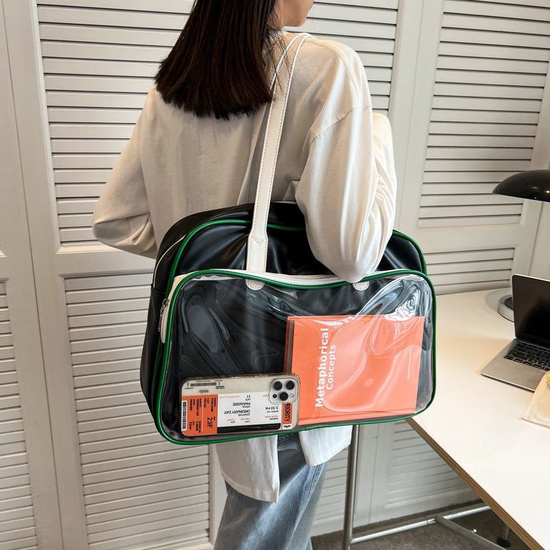 Sports Half Clear Gym Bag