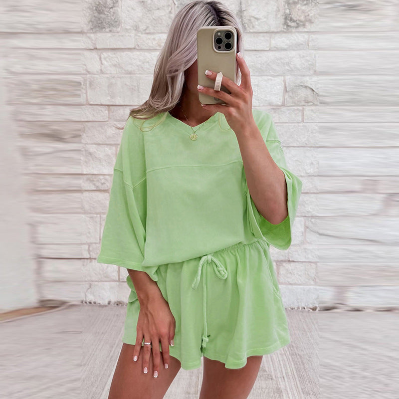 Short Sleeve Two-piece Set