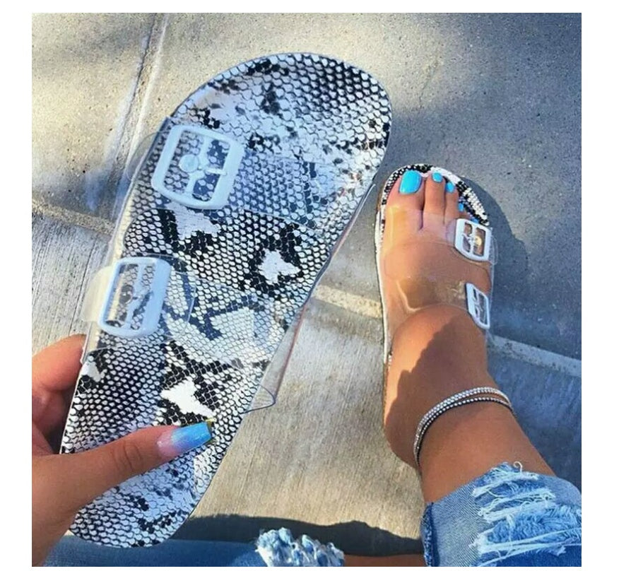 Crystal slippers beach shoes