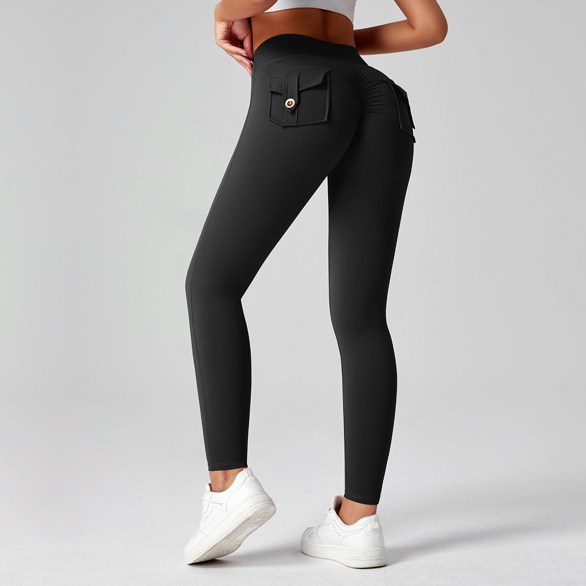High-waisted Butt-lifting Stretchy Form-fit Leggings