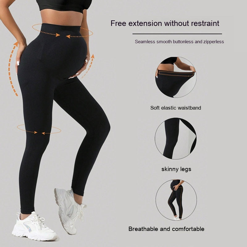 Pregnant Women Seamless Maternity Leggings