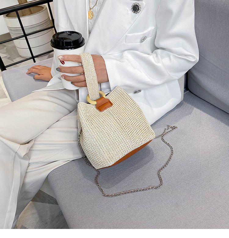 Beach straw bag