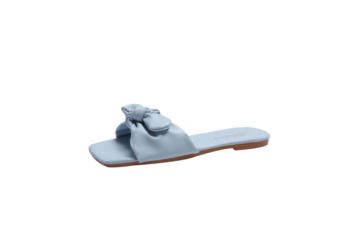 Beach Slippers With Bow