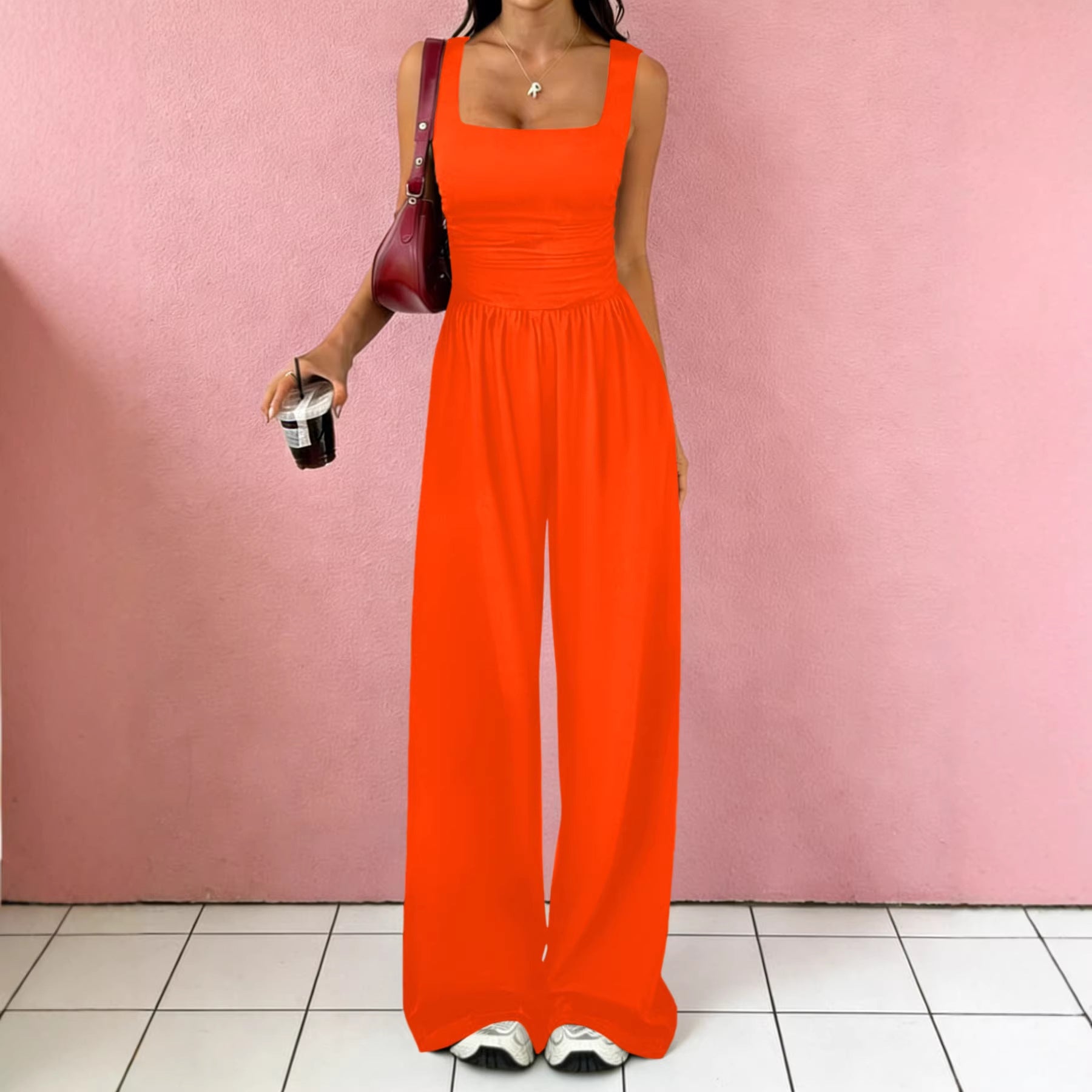 Tank Top Casual Wide-Leg Pants Two-Piece Set
