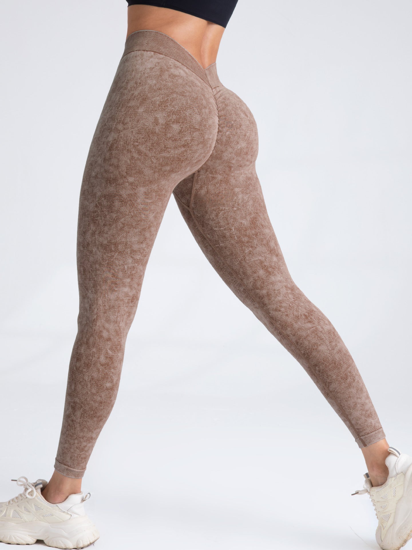 Peach Hip Raise Seamless Leggings