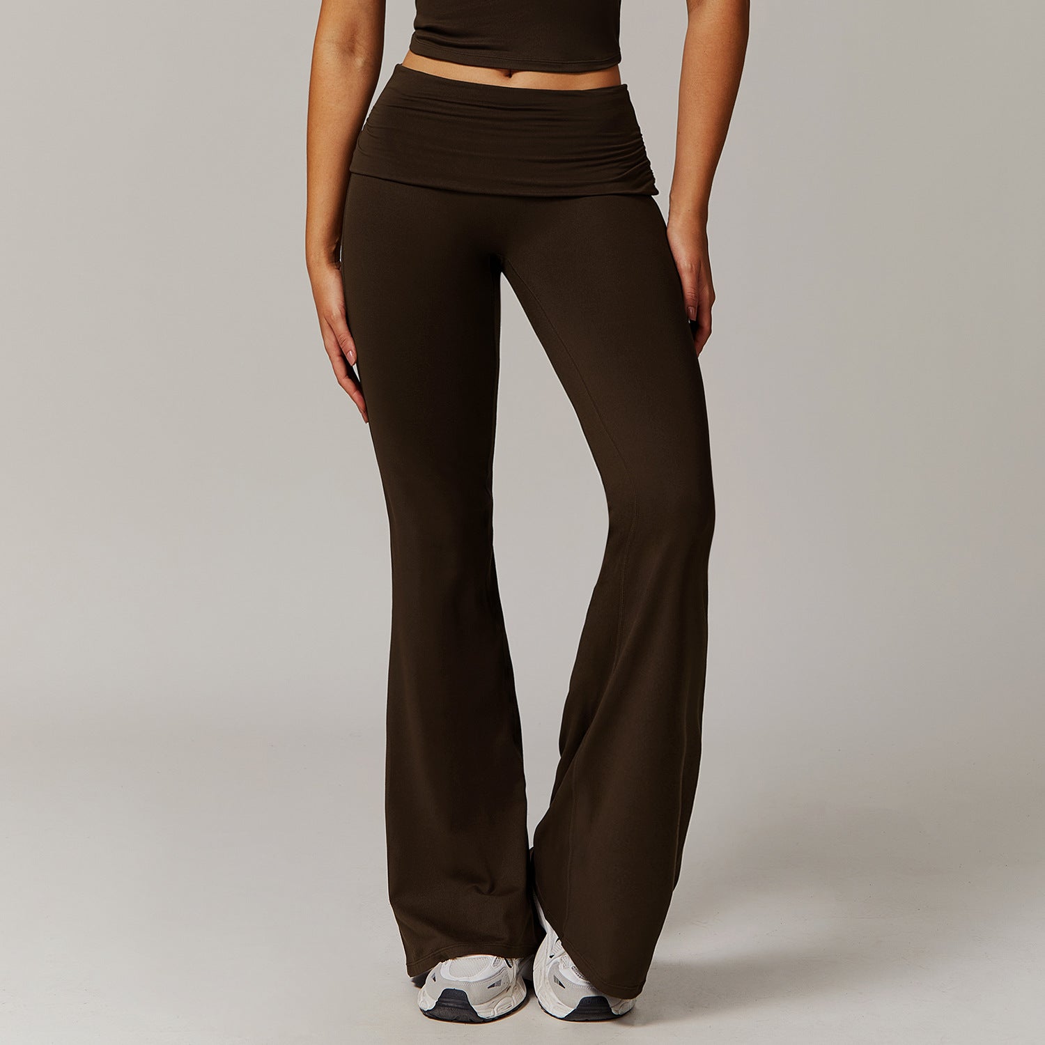 Bell-bottom layered Leggings