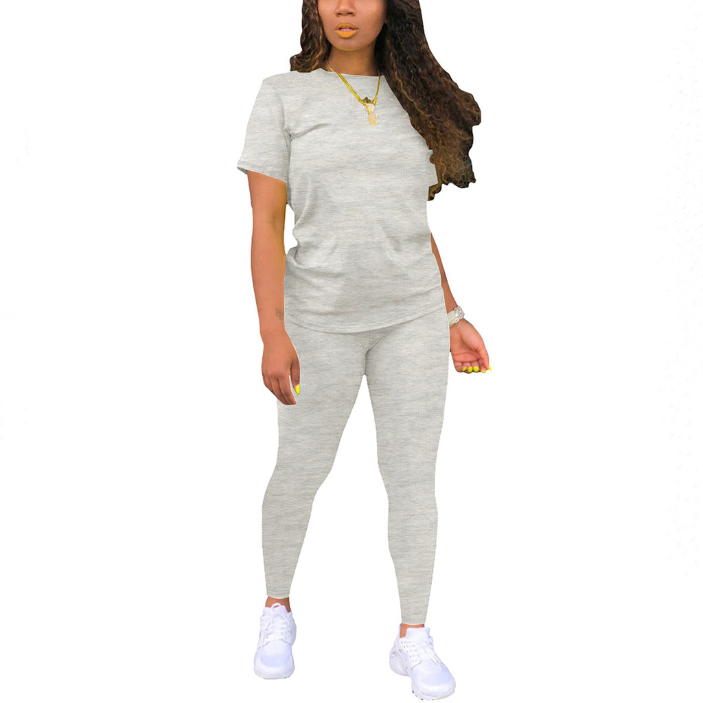Short-Sleeve T-Shirt Top And Pants Set