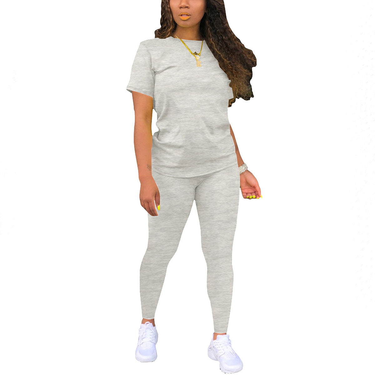 Short-Sleeve T-Shirt Top And Pants Set