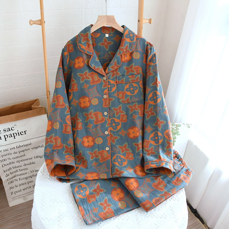 Retro New Pure Cotton Pajamas