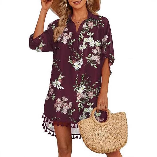 Tassel Beach Bikini Sundress
