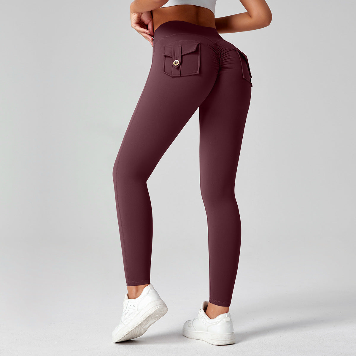 High-waisted Butt-lifting Stretchy Form-fit Leggings