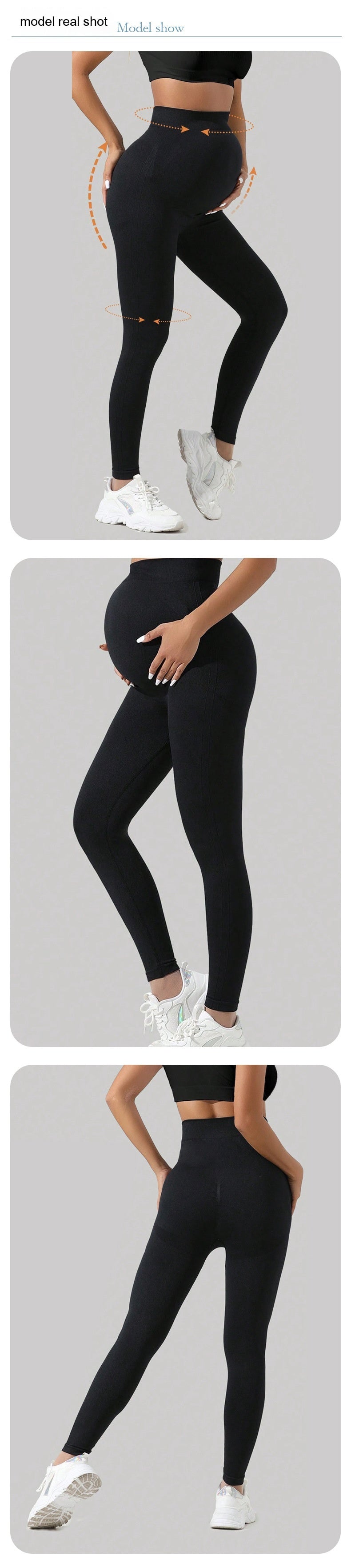 Pregnant Women Seamless Maternity Leggings