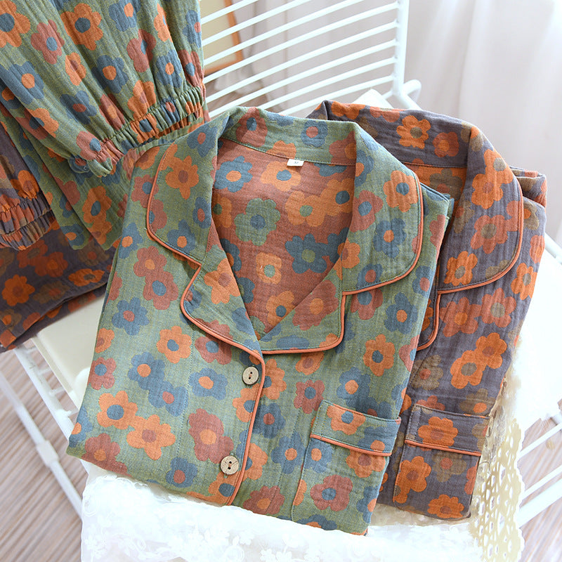 Retro New Pure Cotton Pajamas