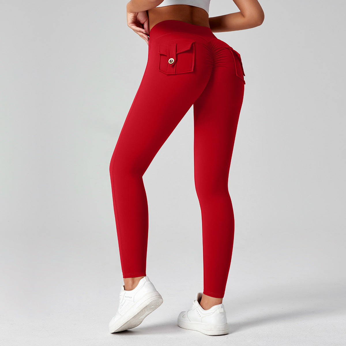 High-waisted Butt-lifting Stretchy Form-fit Leggings