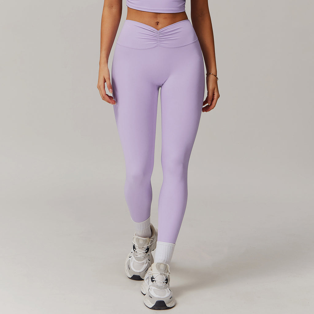 Nude Feel High Waist Hip Lift Bell-bottom Leggings