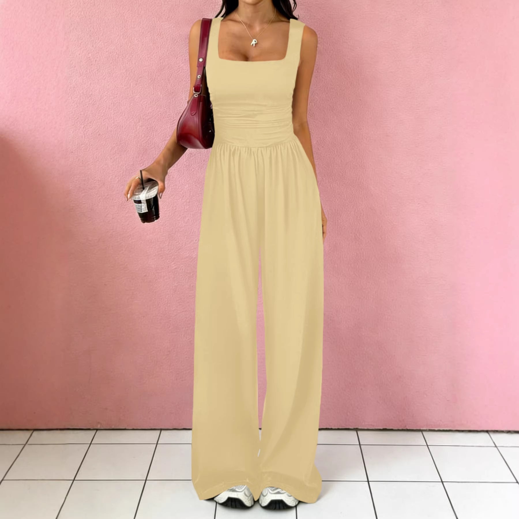 Tank Top Casual Wide-Leg Pants Two-Piece Set