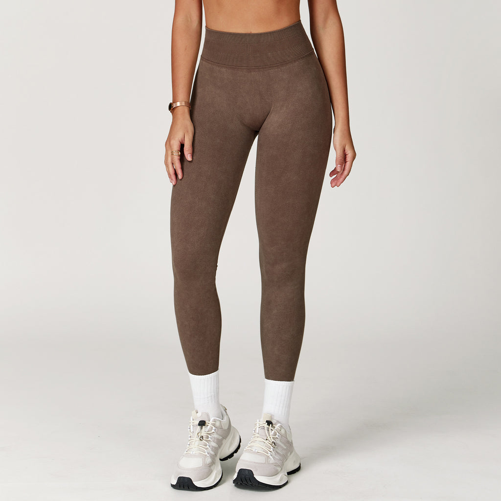 Seamless Stone Washed Butt Scrunch Leggings