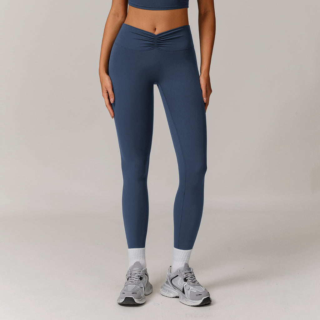 Nude Feel High Waist Hip Lift Bell-bottom Leggings