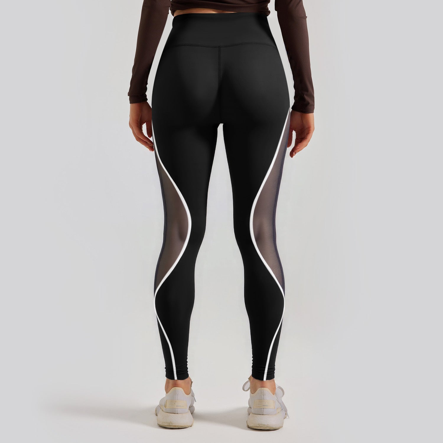 Mesh American High Waist Leggings